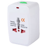 Conversor Universal de Viagem Multi-funções 110-250V com Interfaces USB Duplas, Plugues EU / UK / US / AU
