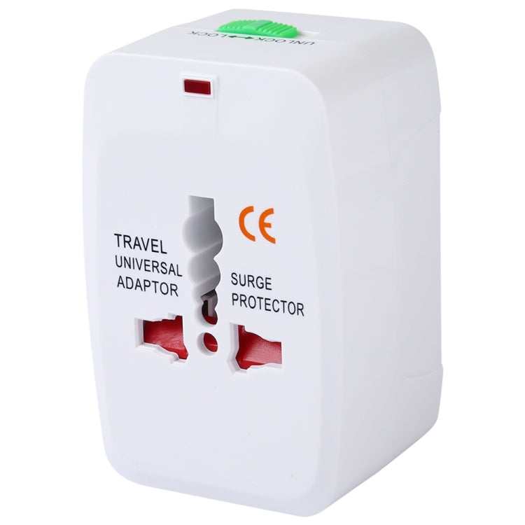 Conversor Universal de Viagem Multi-funções 110-250V com Interfaces USB Duplas, Plugues EU / UK / US / AU