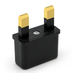 Adaptador de Ficha US/EU para Ficha do Reino Unido, Conversor de Tomada para Viagem