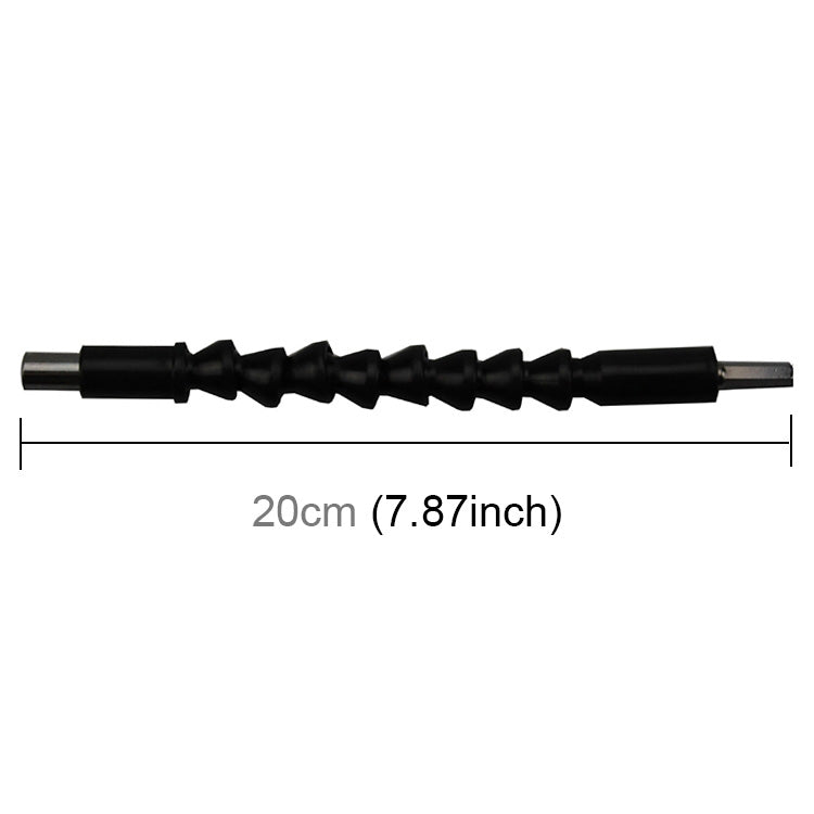 Eixo flexível dedicado para broca elétrica recarregável de plástico, varas de broca de torque, comprimento: 20 cm