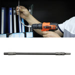 Eixo flexível dedicado para broca elétrica recarregável de metal, varas de broca de torque, comprimento: 24,5 cm