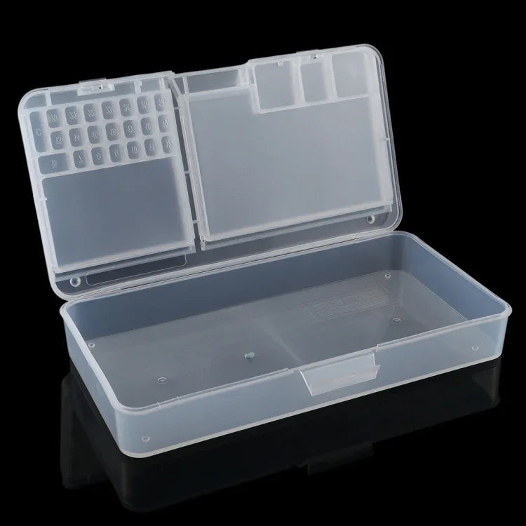 Caixa Organizadora de Plástico W203 para Armazenamento de Joias, Brincos, Anzóis de Pesca, Acessórios para Dispositivos Móveis, Pequenos Acessórios, W203