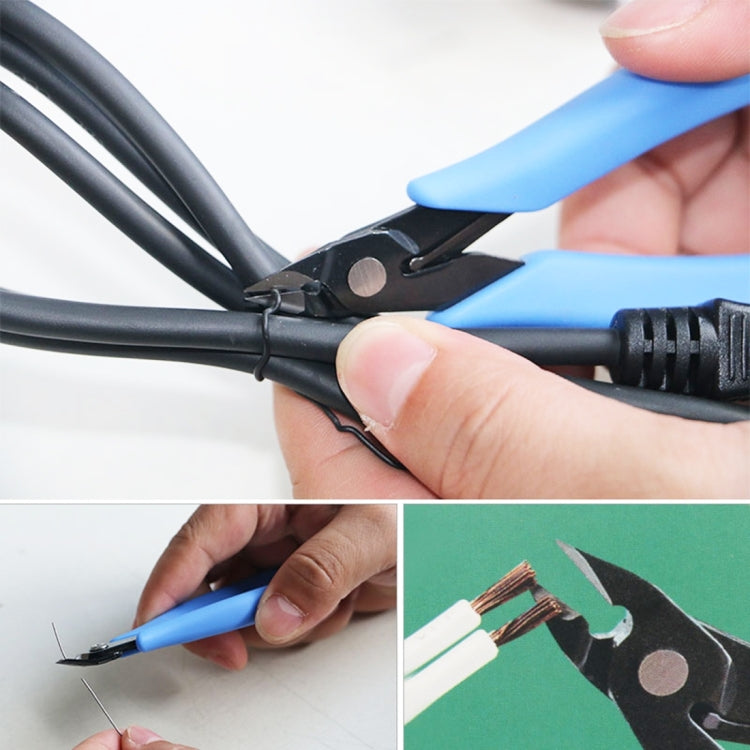 Alicate Eletrónico Mini FC-120 Corte Lateral Diagonal Cortador de Fios e Cabos Ferramenta de Reparação, C-120