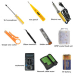 Kit Profissional JAKEMY PS-P15 16 em 1 para Rede LAN com Alicate Crimpador, Descascador, Cortador, Chave de Fendas, 16 em 1