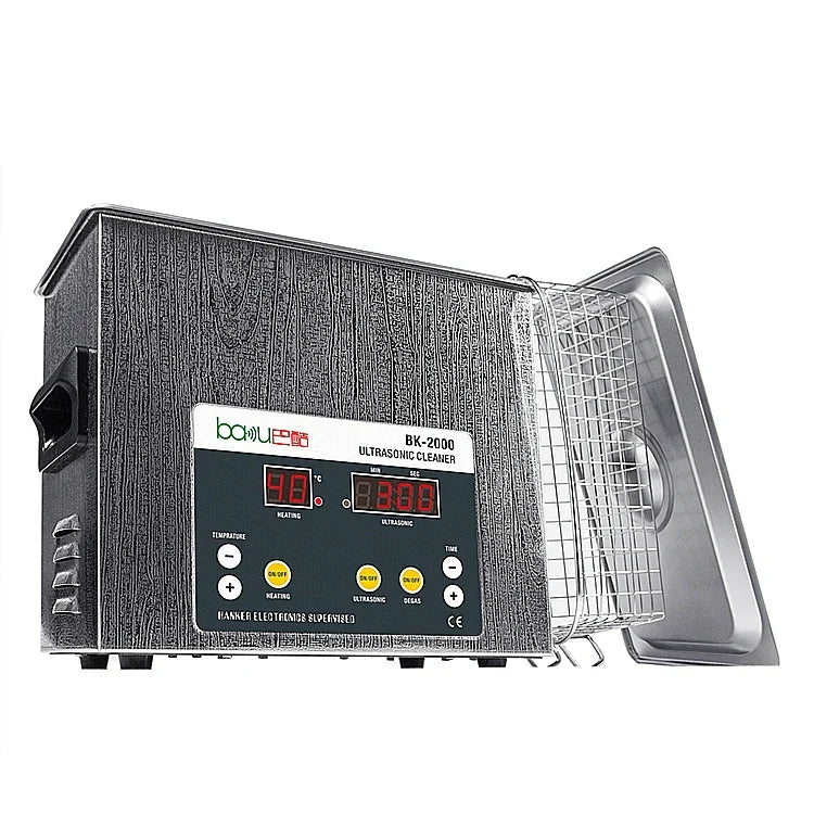 Limpeza Ultrassónica BAKU BK-2000 120W 3.36L com Ecrã LCD e Cesto, AC 220V, Plug UE, BK-2000 120W 3.36L 220V