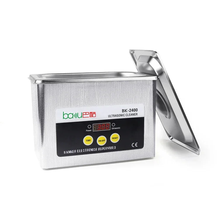 Limpeza Ultrassónica BAKU BK-2400 35W 0.8L com Ecrã LCD, AC 220V, BK-2400 35W 0.8L 220V