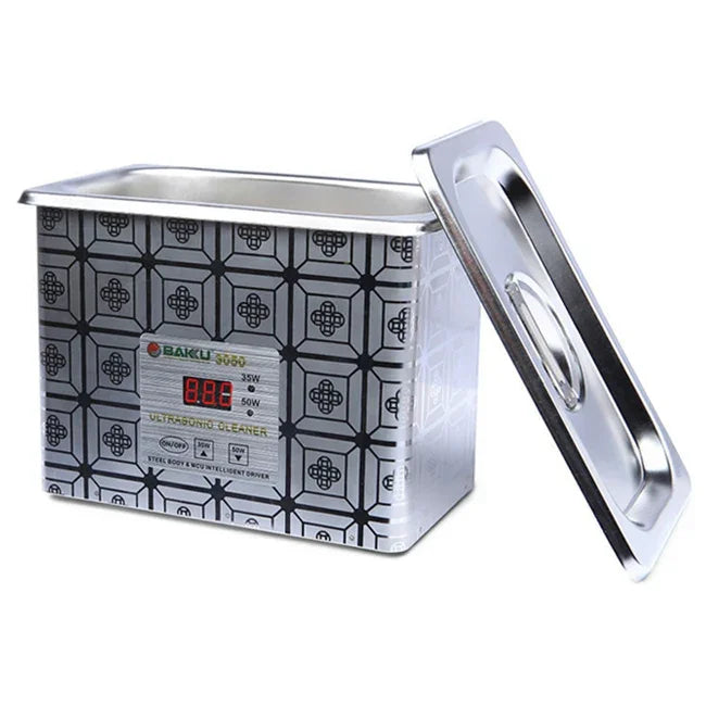 Limpeza Ultrassónica BAKU BK-3050 35W / 50W Ajustável 0.8L com Ecrã LCD, AC 220V, BK-3050 35W / 50W 0.8L 220V