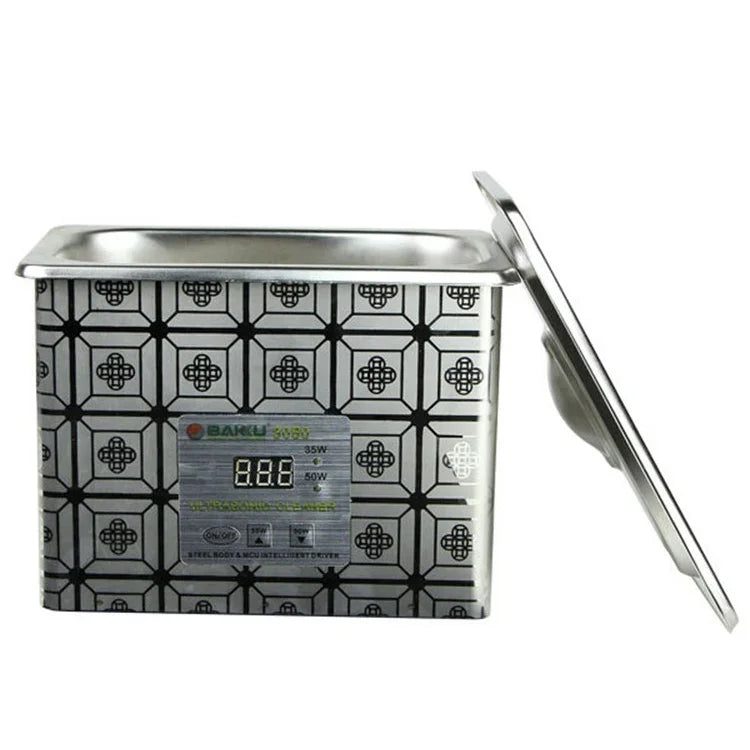 Limpeza Ultrassónica BAKU BK-3050 35W / 50W Ajustável 0.8L com Ecrã LCD, AC 220V, BK-3050 35W / 50W 0.8L 220V