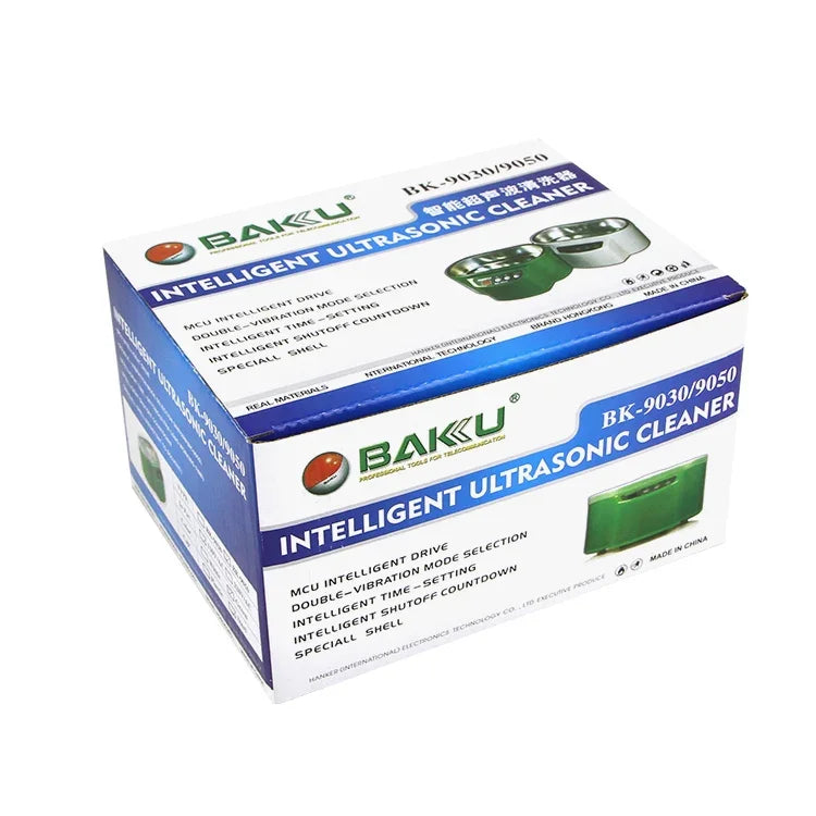 Limpeza Ultrassónica BAKU BK-9050 30W / 50W Ajustável 0.6L com Ecrã LCD, AC 220V, BK-9050 30W / 50W 0.6L 220V Verde, BK-9050 30W / 50W 0.6L 220V Branco