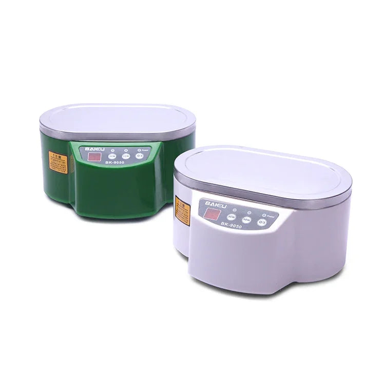 Limpeza Ultrassónica BAKU BK-9050 30W / 50W Ajustável 0.6L com Ecrã LCD, AC 220V, BK-9050 30W / 50W 0.6L 220V Verde, BK-9050 30W / 50W 0.6L 220V Branco
