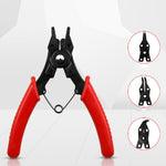 Alicate 4 em 1 para Anéis de Fixação 10-15mm Circlip Combinado Clipe de Retenção 45-180 Graus, 4 em 1