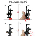 Alicate 4 em 1 para Anéis de Fixação 10-15mm Circlip Combinado Clipe de Retenção 45-180 Graus, 4 em 1