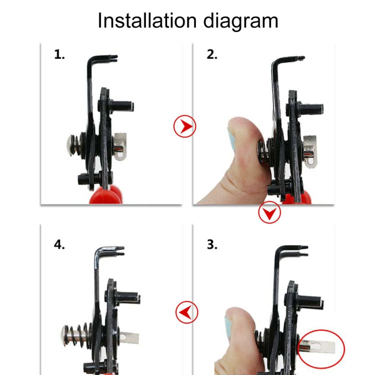 Alicate 4 em 1 para Anéis de Fixação 10-15mm Circlip Combinado Clipe de Retenção 45-180 Graus, 4 em 1