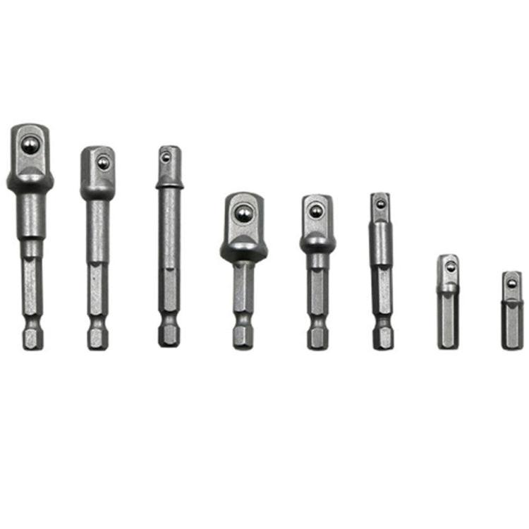 Conjunto de 8 Peças Barra de Extensão para Bits de Soquete Adaptador de Haste Hexagonal Broca para Porca, 1/4(65/50/30/25mm), 3/8(65/50mm), 1/2(73/50mm), Conjunto de 8 Peças Comprimento:65-73mm