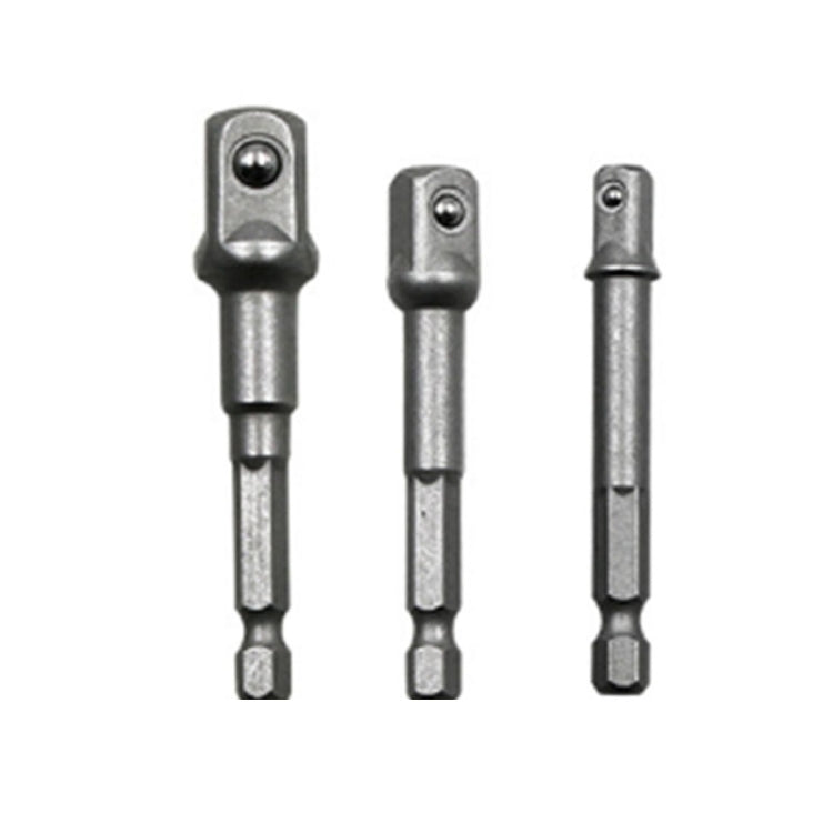 Conjunto de 3 Peças Barra de Extensão para Bits de Soquete Adaptador de Haste Hexagonal Broca para Porca (1/4, 3/8, 1/2 polegadas), Comprimento:65-73mm, Conjunto de 3 Peças Comprimento:65-73mm