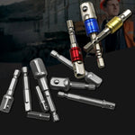 Conjunto de 3 Peças Barra de Extensão para Soquete Adaptador de Haste Hexagonal Broca Chave de Porca para Furadeira (1/4, 3/8, 1/2 polegadas), Comprimento: 65-73mm, 3 Peças Comprimento: 65-73mm