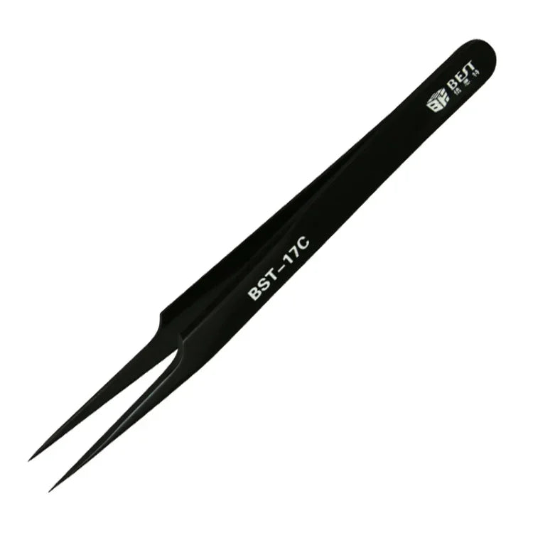 Pinça de Volume para Extensão de Pestanas em Aço Inoxidável de Precisão Extra Longa Mais Recente BEST BST-17C, BST-17C