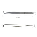 BEST BST-153SA Ferramentas de Maquilhagem para Extensão de Pestanas em Aço Inoxidável Curvo