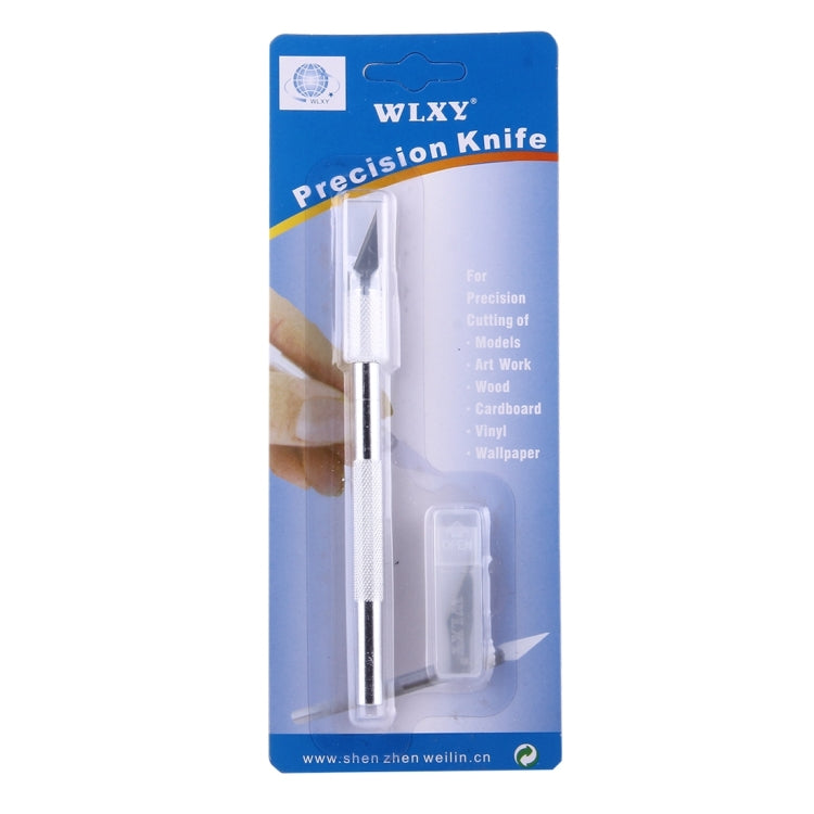 WLXY-9308 Faca de Escultura em Metal Ferramenta Profissional para Reparação de Telemóveis com 6 Lâminas, WLXY-9308