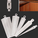 Wedge Feeler Gap 45-60mm Stainless Steel Ruler Inspection Taper Gauge Metric Imperial Measure Tool, 45-60mm Metric Imperial