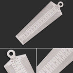 Calibre de Folga em Cunha 30-45mm Régua de Aço Inoxidável Medidor de Inclinação para Inspeção Métrico, Folga 30-45mm Métrico