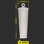 Calibre de Folga em Cunha 30-45mm Régua de Aço Inoxidável Medidor de Inclinação para Inspeção Métrico, Folga 30-45mm Métrico