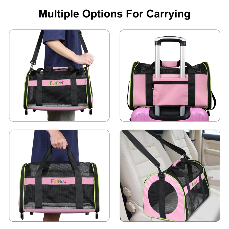 FUNADD Bolsa de Transporte para Animais de Estimação para Viagem, Bolsa de Ombro Dobrável, Bolsa de Transporte