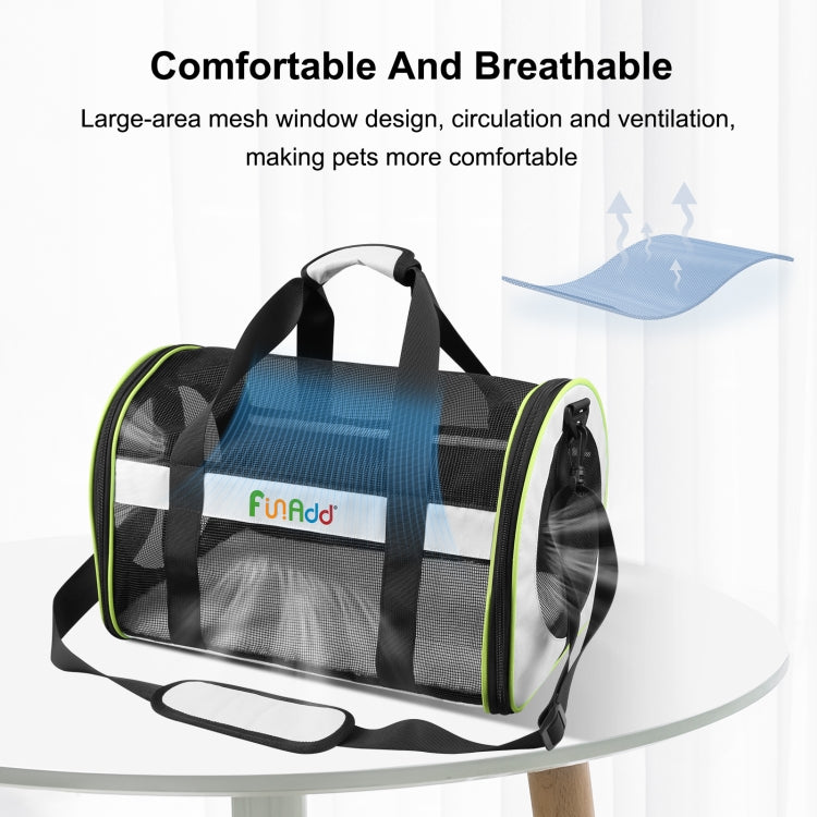 FUNADD Bolsa de Transporte para Animais de Estimação para Viagem, Bolsa de Ombro Dobrável, Bolsa de Transporte