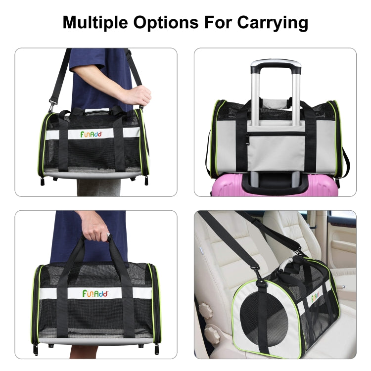 FUNADD Bolsa de Transporte para Animais de Estimação para Viagem, Bolsa de Ombro Dobrável, Bolsa de Transporte