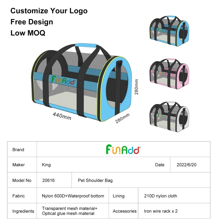 FUNADD Bolsa de Transporte para Animais de Estimação para Viagem, Bolsa de Ombro Dobrável, Bolsa de Transporte
