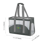FUNADD Bolsa Portátil e Respirável para Animais, Bolsa de Ombro para Exterior, Bolsa Respirável para Animais