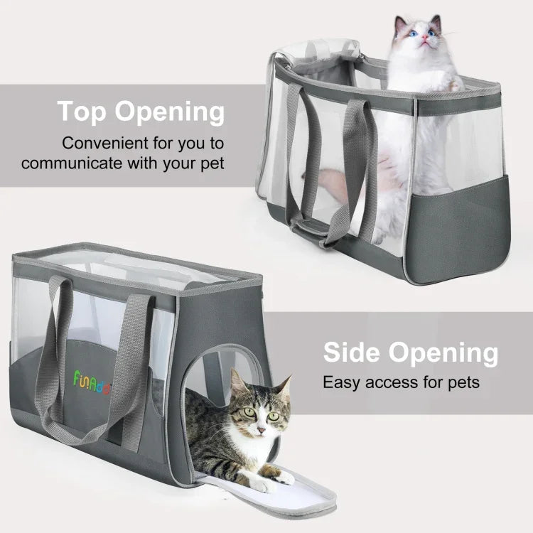 FUNADD Bolsa Portátil e Respirável para Animais, Bolsa de Ombro para Exterior, Bolsa Respirável para Animais