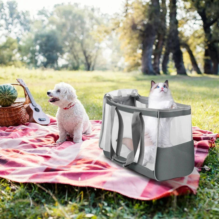FUNADD Bolsa Portátil e Respirável para Animais, Bolsa de Ombro para Exterior, Bolsa Respirável para Animais