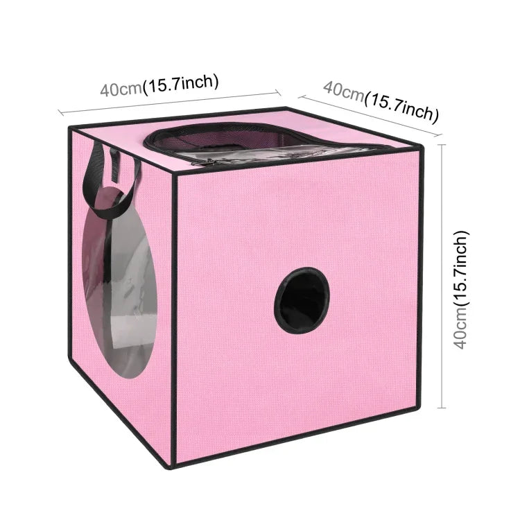 Caixa de Secagem para Banho de Animais FUNADD Secador Portátil Dobrável, Adequado para Animais até 5kg, Gaiola de Secagem Dobrável