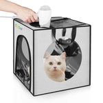 Caixa de Secagem para Banho de Animais FUNADD Secador Portátil Dobrável, Adequado para Animais até 5kg, Gaiola de Secagem Dobrável