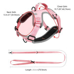 FunAdd Corda de Tração Colete Respirável Refletor de Nylon para Animais Arnês para Cão, Tamanho: M, Tamanho: M
