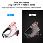 FunAdd Corda de Tração Colete Respirável Refletor de Nylon para Animais Arnês para Cão, Tamanho: S, Tamanho: S