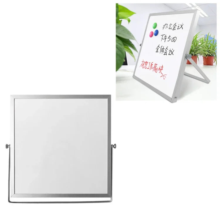 Quadro Branco Pequeno Magnético Portátil para Secretária, Tamanho: 25cm x 25cm, 25cm x 25cm