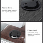 Tampa Redonda para Orifício de Cabo USB de Tomada de Secretária 80mm, Suporte Enrolador