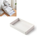 Caixa Pequena de Armazenamento de Arquivos para Secretária, Montável e Removível, 0115-3 (Verde Azul), 0115-3 (Cinza Branco)