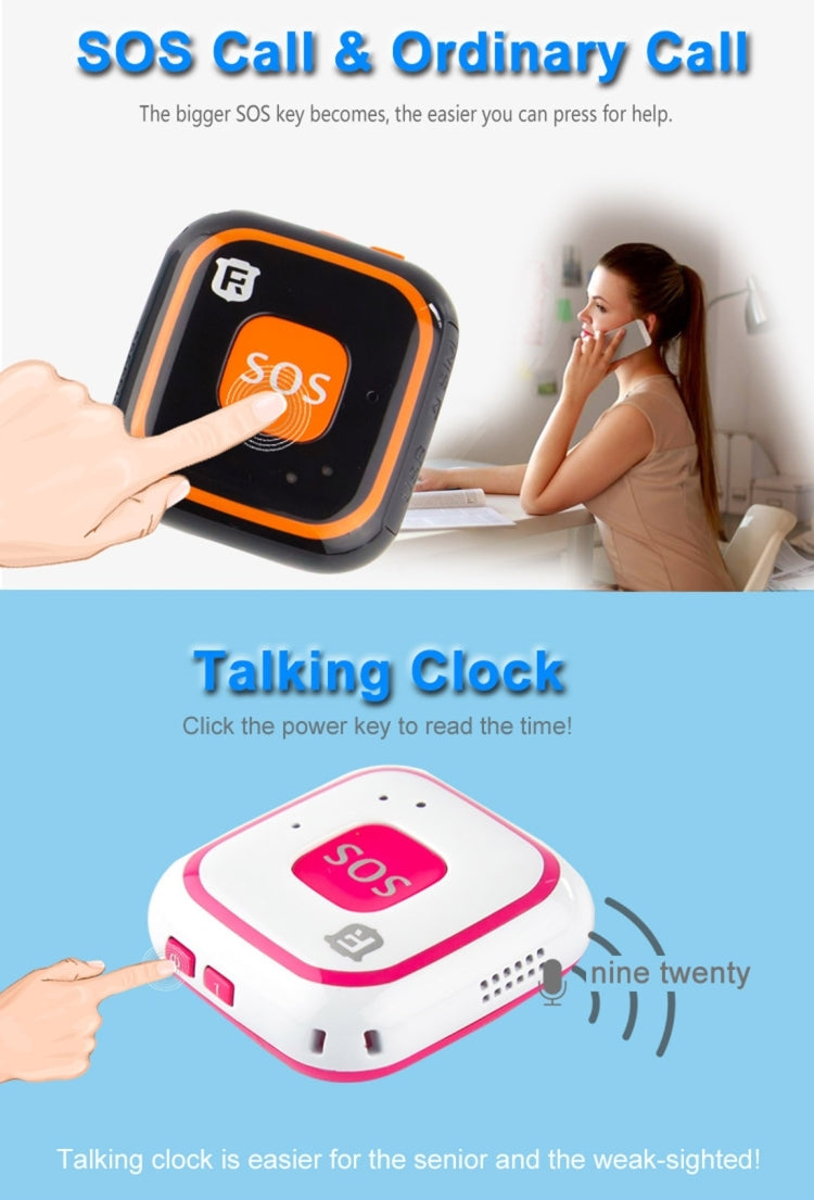 REACHFAR V28 Rastreador Mini GSM Estilo Colar LBS WiFi AGPS Comunicador SOS, RF-V28