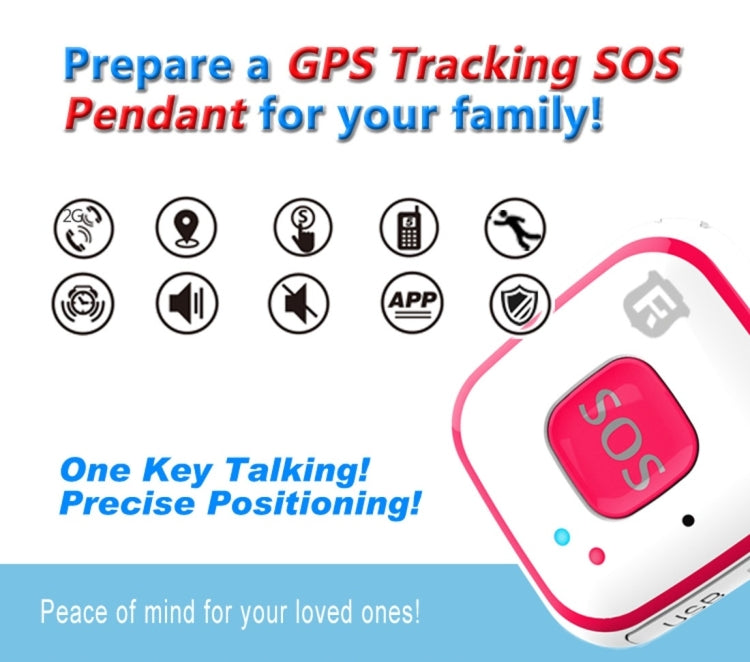REACHFAR V28 Rastreador Mini GSM Estilo Colar LBS WiFi AGPS Comunicador SOS, RF-V28