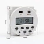 Temporizador Digital LCD Microcomputador CN101A DC12V, DC12V