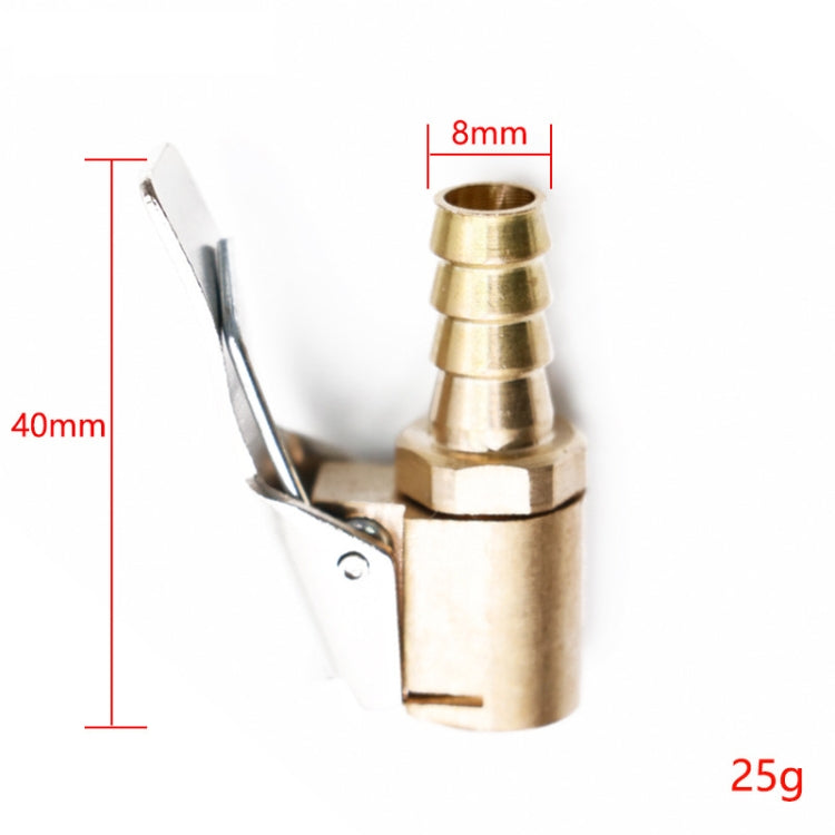 8mm Car Tyre Wheel Tire Air Chuck Inflator Pump Valve Clip Clamp Connector, 8mm