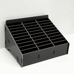 Suporte de Filme para Telemóvel em Madeira com Múltiplas Células, Expositor para Secretária, 30 Grades, Tamanho: 31.5x23.5x18.5cm, 30 Grades, Preto, 30 Grades, Rosa, 30 Grades, Verde
