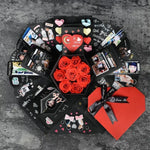Caixa de Presente Surpresa Explosiva em Forma de Coração para Álbum de Fotos DIY Feito à Mão, Álbum DIY