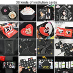 Caixa de Presente Surpresa Explosiva em Forma de Coração para Álbum de Fotos DIY Feito à Mão, Álbum DIY