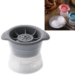 Molde de Cubos de Gelo Esféricos para Whisky e Vinho em Silicone com Tampa