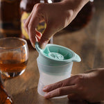 Molde de Cubos de Gelo Esféricos para Whisky e Vinho em Silicone com Tampa