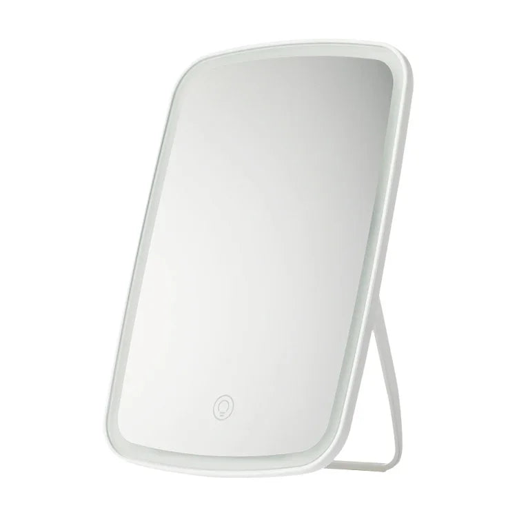 Espelho de Maquilhagem Original Xiaomi Youpin Jordan&Judy com Luz LED, Espelho de Beleza Dobrável Portátil com Lâmpada de Mesa
